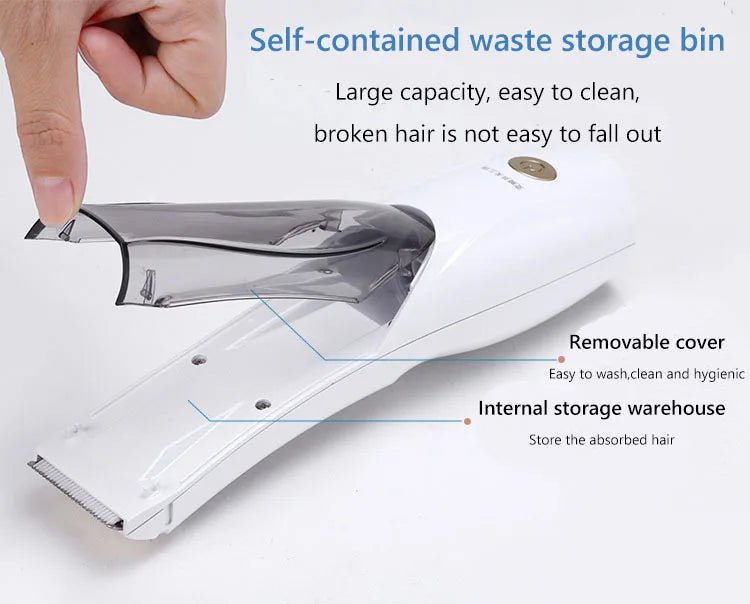 Portable Pet Vacuum hair Clipper 3 Speed Switch Rechargeable Dog hair Remover Grooming for Dog hairs and Cat Electric push shear - Rtigos