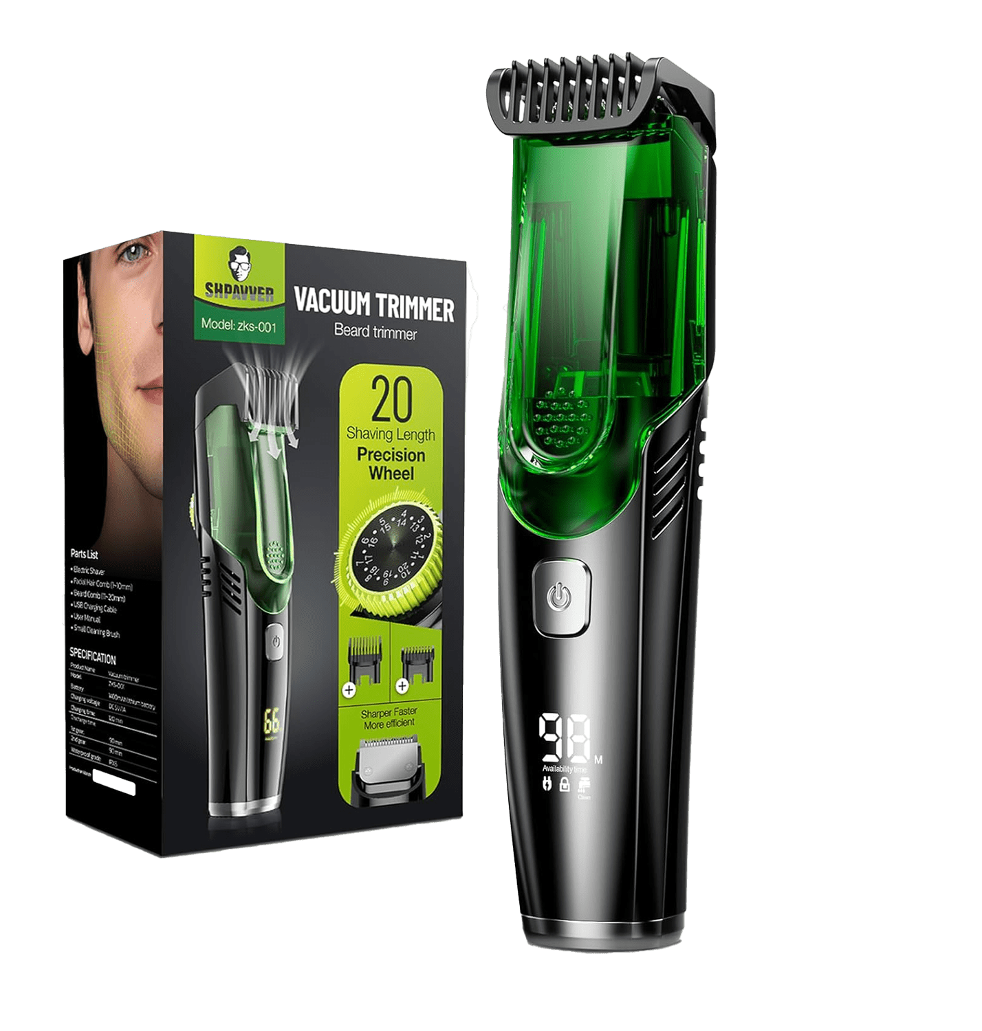 Vacuum Body Hair Trimmer for Men - Rtigos