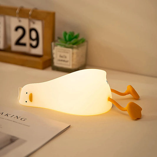 LED Squishy Lazy Duck Night Light