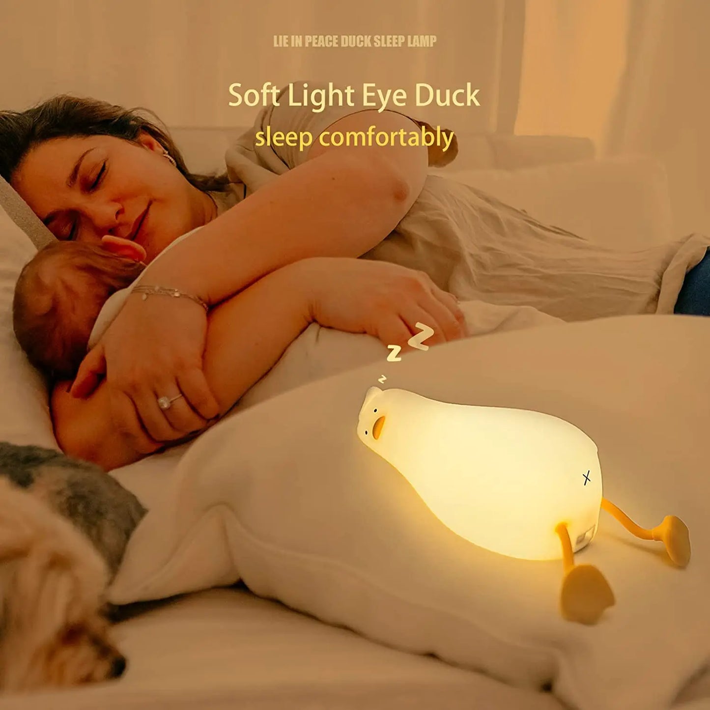 LED Squishy Lazy Duck Night Light