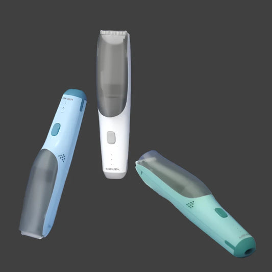 Baby Hair Clipper with Vacuum Cleaner Electric Hair Clipper with 3 Positioning Combs Children's Rechargeable Hair Clipper - Rtigos