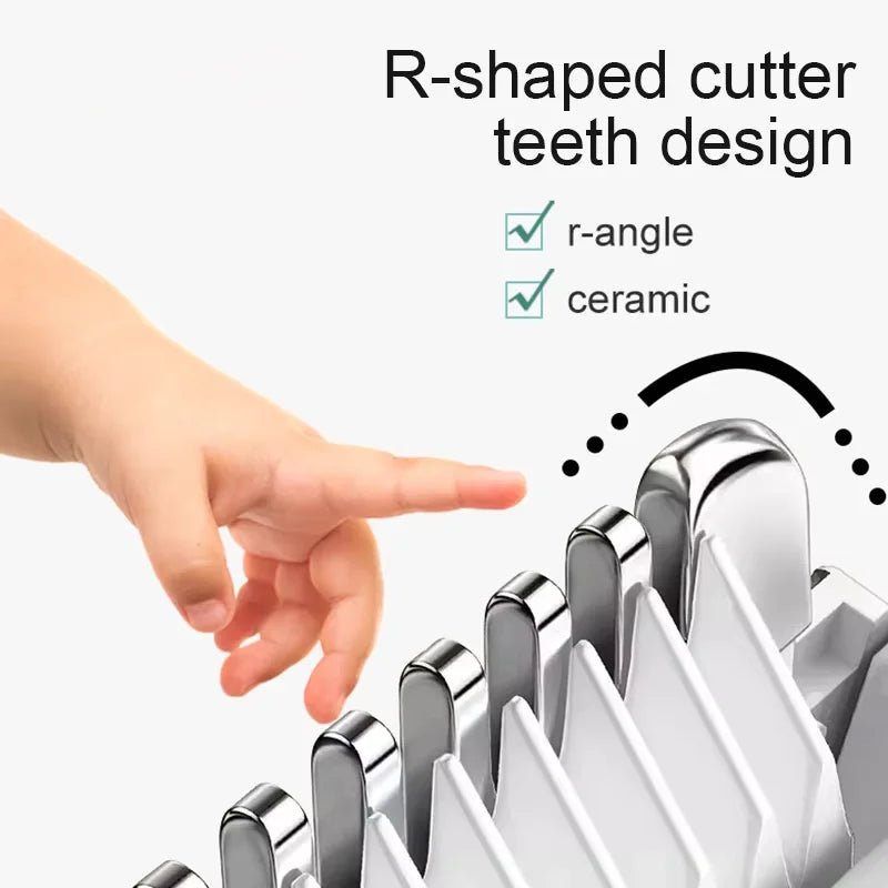Baby Hair Clipper with Vacuum Cleaner Electric Hair Clipper with 3 Positioning Combs Children's Rechargeable Hair Clipper - Rtigos