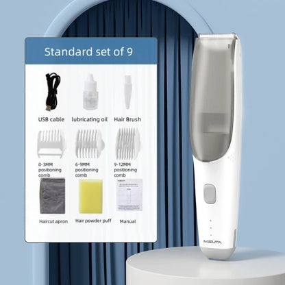 Baby Hair Clipper with Vacuum Cleaner Electric Hair Clipper with 3 Positioning Combs Children's Rechargeable Hair Clipper - Rtigos