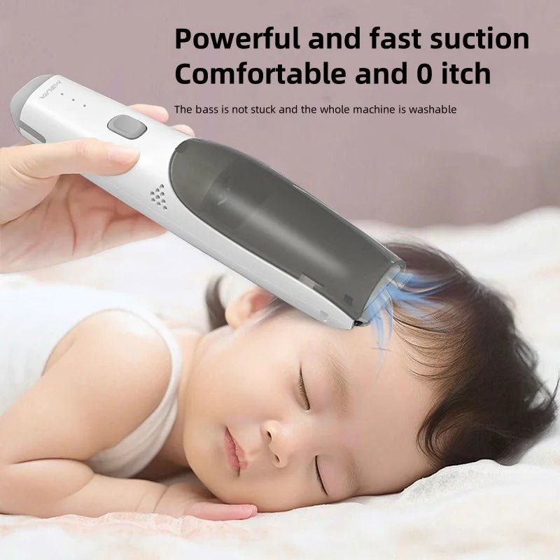 Baby Hair Clipper with Vacuum Cleaner Electric Hair Clipper with 3 Positioning Combs Children's Rechargeable Hair Clipper - Rtigos