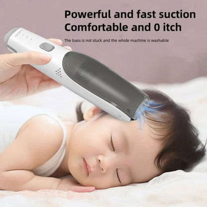 Baby Hair Clipper with Vacuum Cleaner Electric Hair Clipper with 3 Positioning Combs Children's Rechargeable Hair Clipper - Rtigos