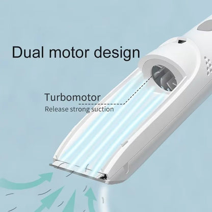 Baby Hair Clipper with Vacuum Cleaner Electric Hair Clipper with 3 Positioning Combs Children's Rechargeable Hair Clipper - Rtigos
