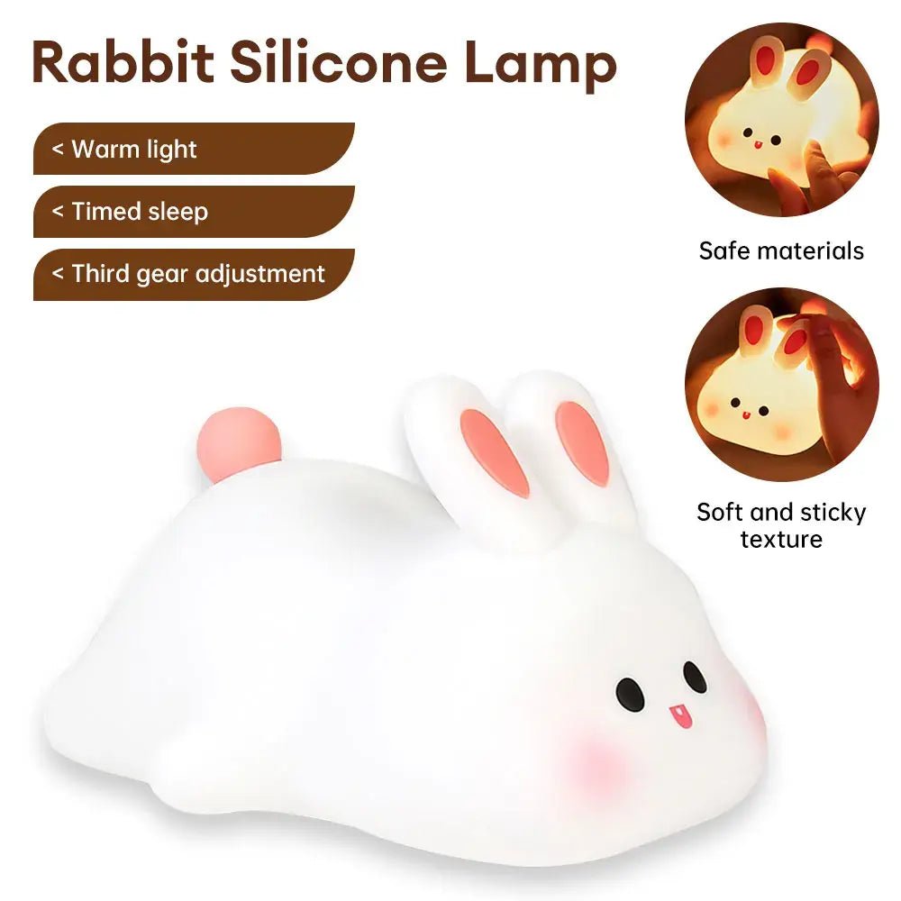 😊 Cute Squishy Rabbit Nightlight - LIMITED SALE!!! - Rtigos
