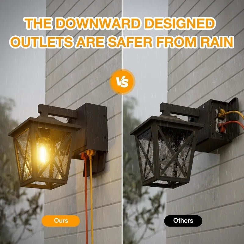 GlowPort®, Dusk to Dawn Outdoor Light with GFCI Outlet - Rtigos