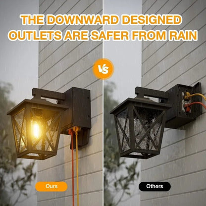 GlowPort®, Dusk to Dawn Outdoor Light with GFCI Outlet - Rtigos