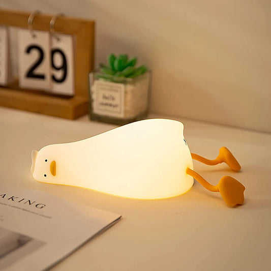 LED Squishy Lazy Duck Night Light - Rtigos