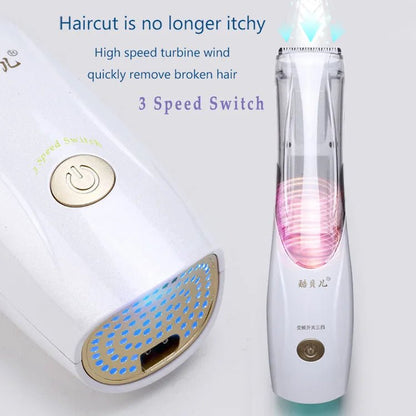 Portable Pet Vacuum hair Clipper 3 Speed Switch Rechargeable Dog hair Remover Grooming for Dog hairs and Cat Electric push shear - Rtigos