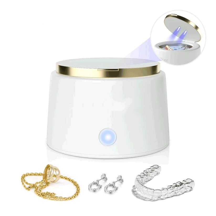 UltrasonicRetainers, Dentures & Jewelry Cleaner with UV - Rtigos